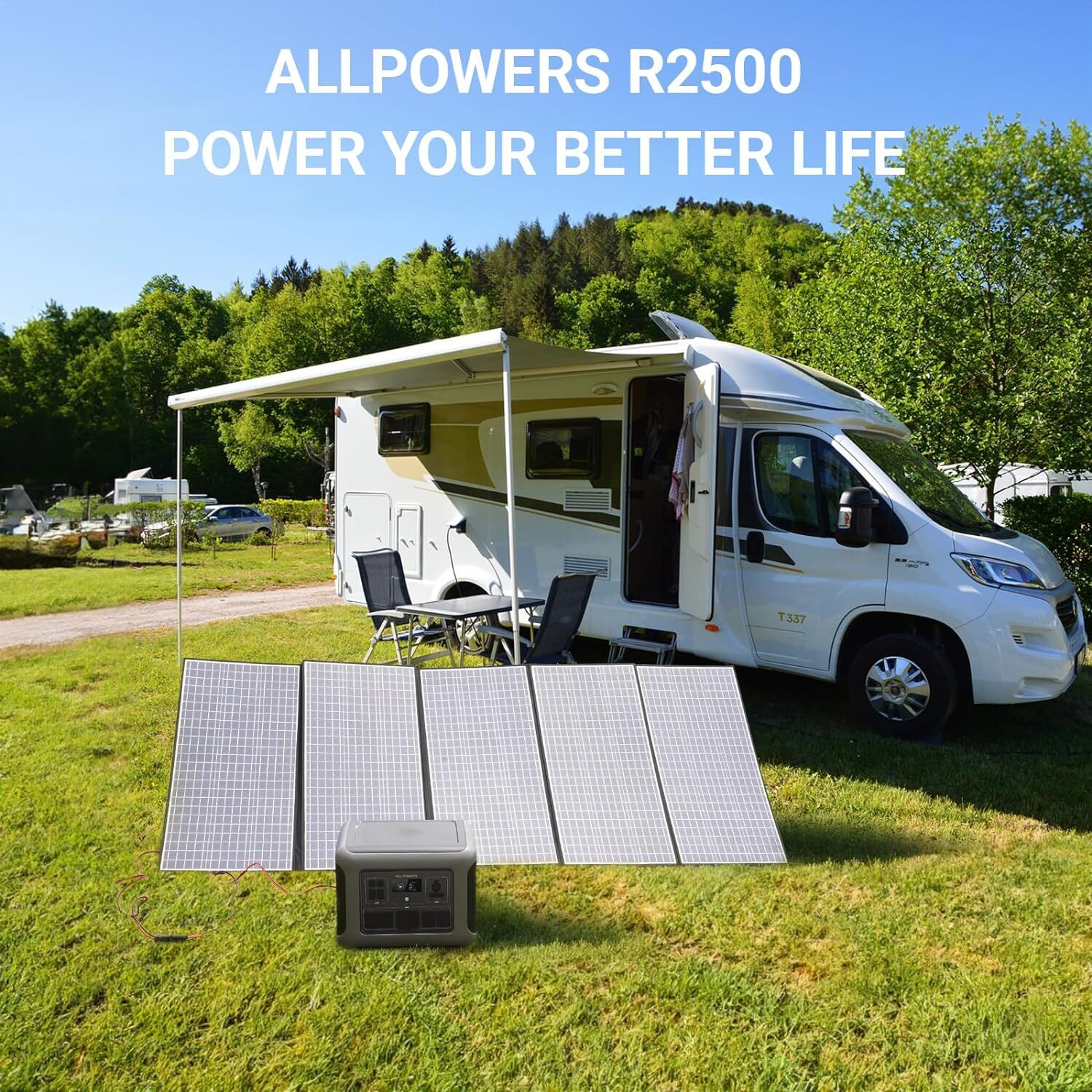 ALLPOWERS R2500 Solar Generator 2500W 2016Wh Power Station UPS Battery Backup RV