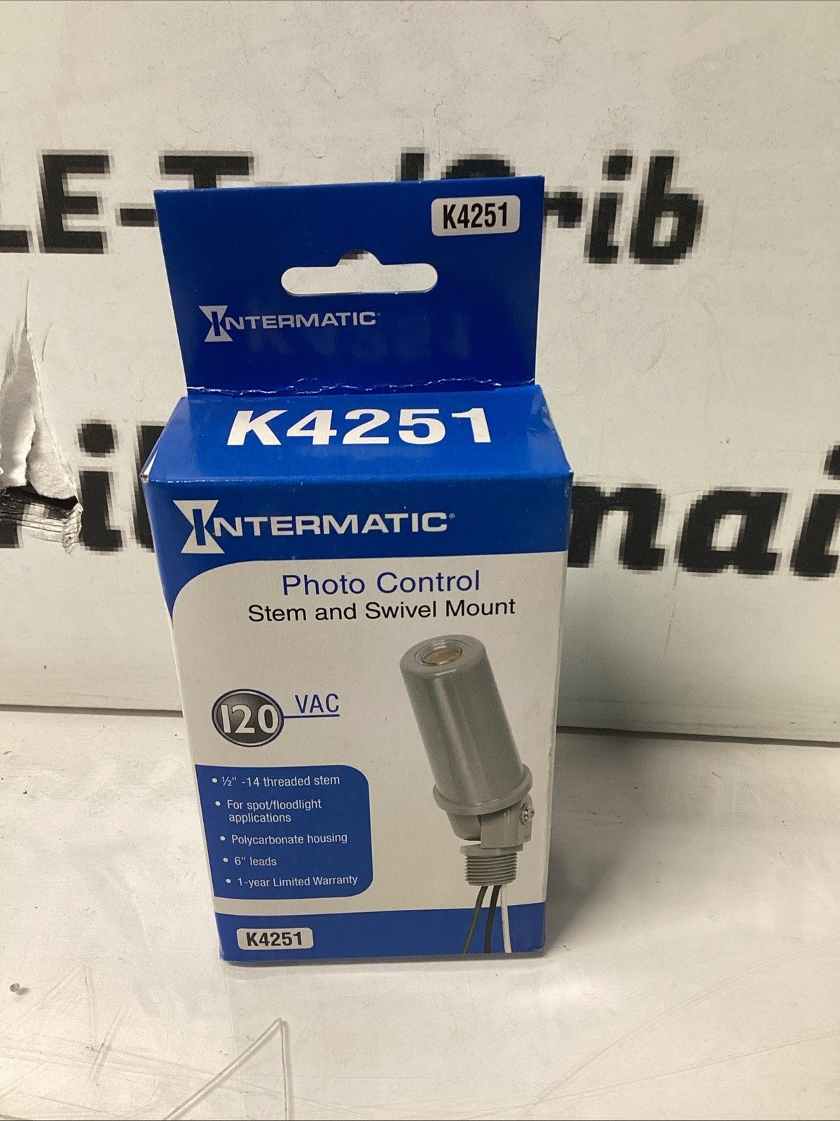Intermatic K4251 Photo Control, 120 Vac S-739
