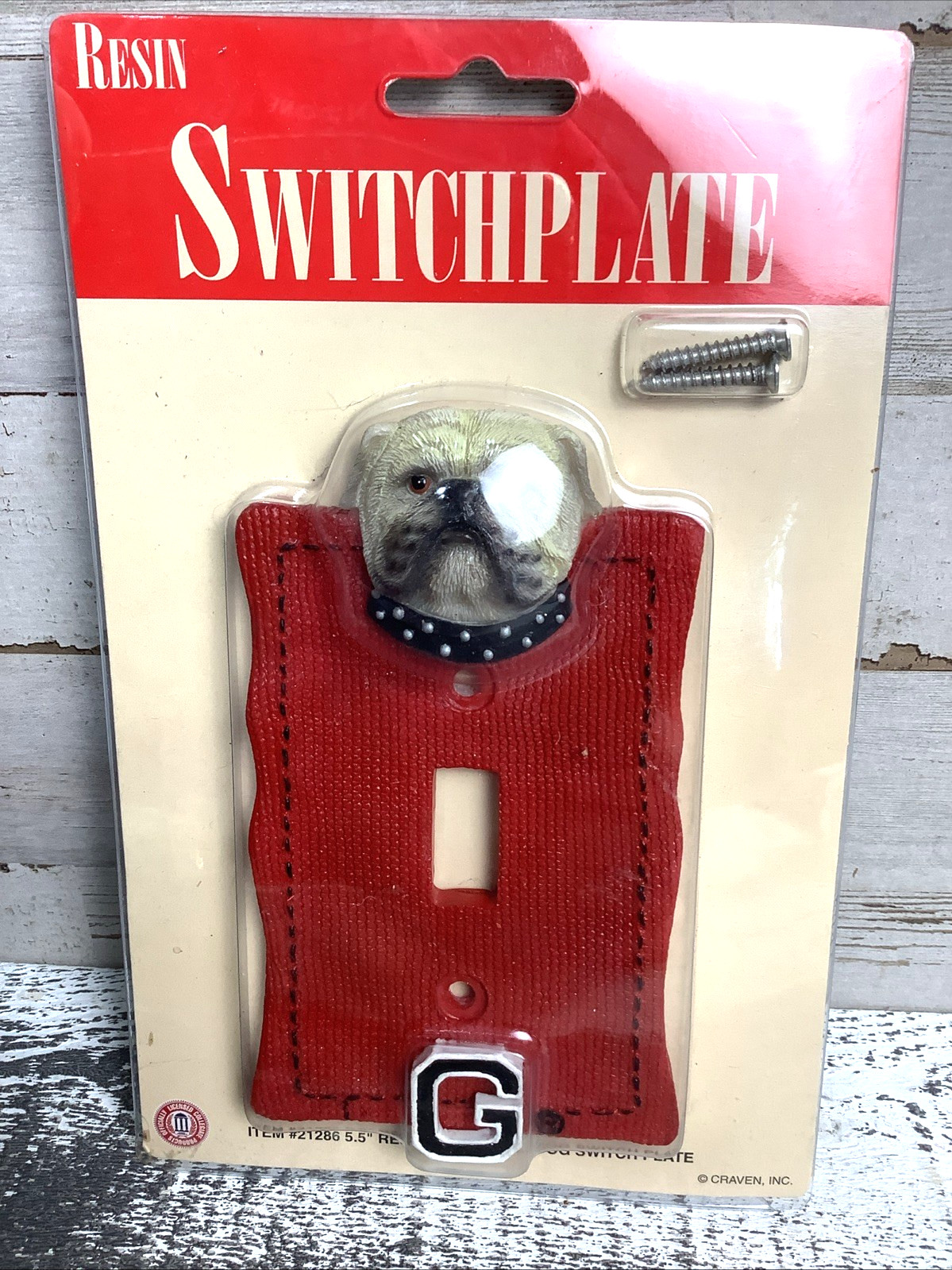 GA Bulldog Switch Plate Cover Resin