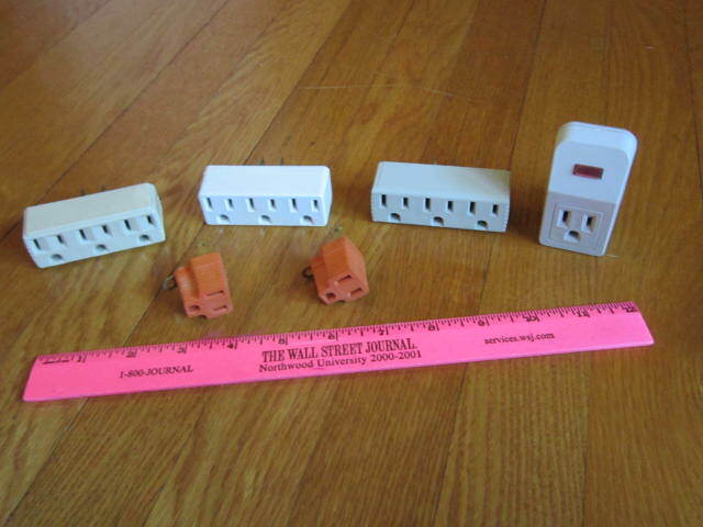 LOT Electrical Outlet Adapter Converter possible vtg Eagle Leviton Surge Supress