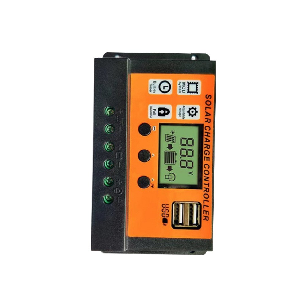 100A MPPT Solar Panel Regulator Charge Controller Auto Focus Tracking 12/24V US