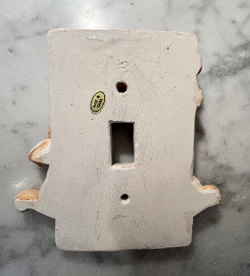 Vintage Teddybear rocking horse Decorative Light Switch Plate Cover retro