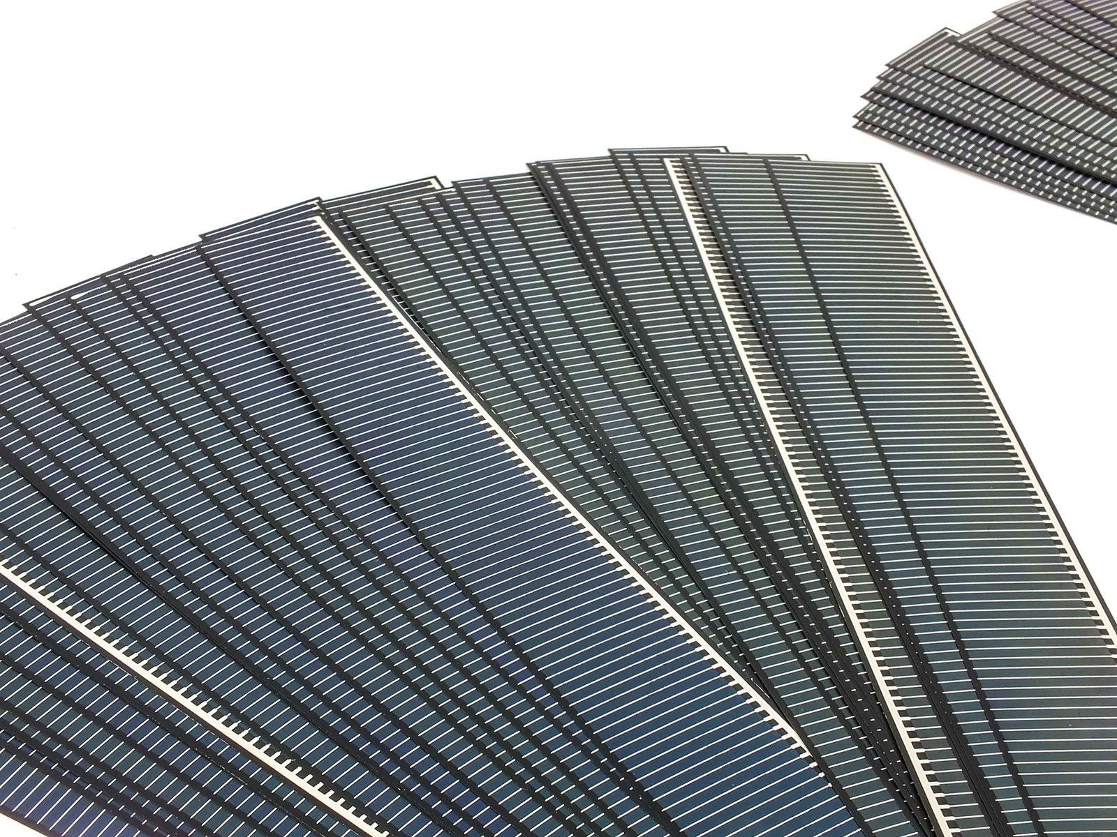 Solopower 0.5V 14.5″x1.5″ Lot of 100 CIGS Solar Cells -Lightweight Thin Flexible