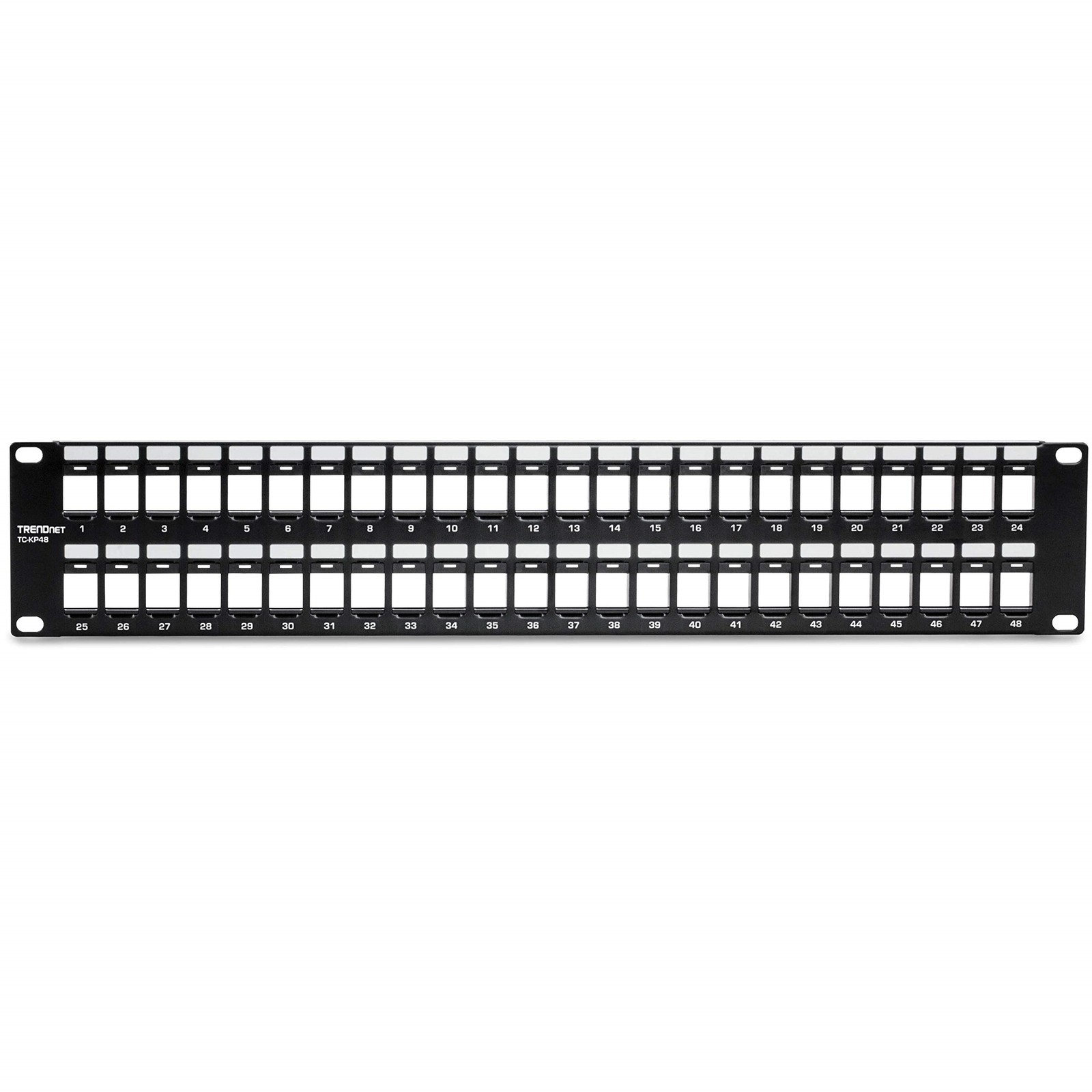 TRENDnet 48-Port Blank Keystone 2U HD Patch Panel TC-KP48