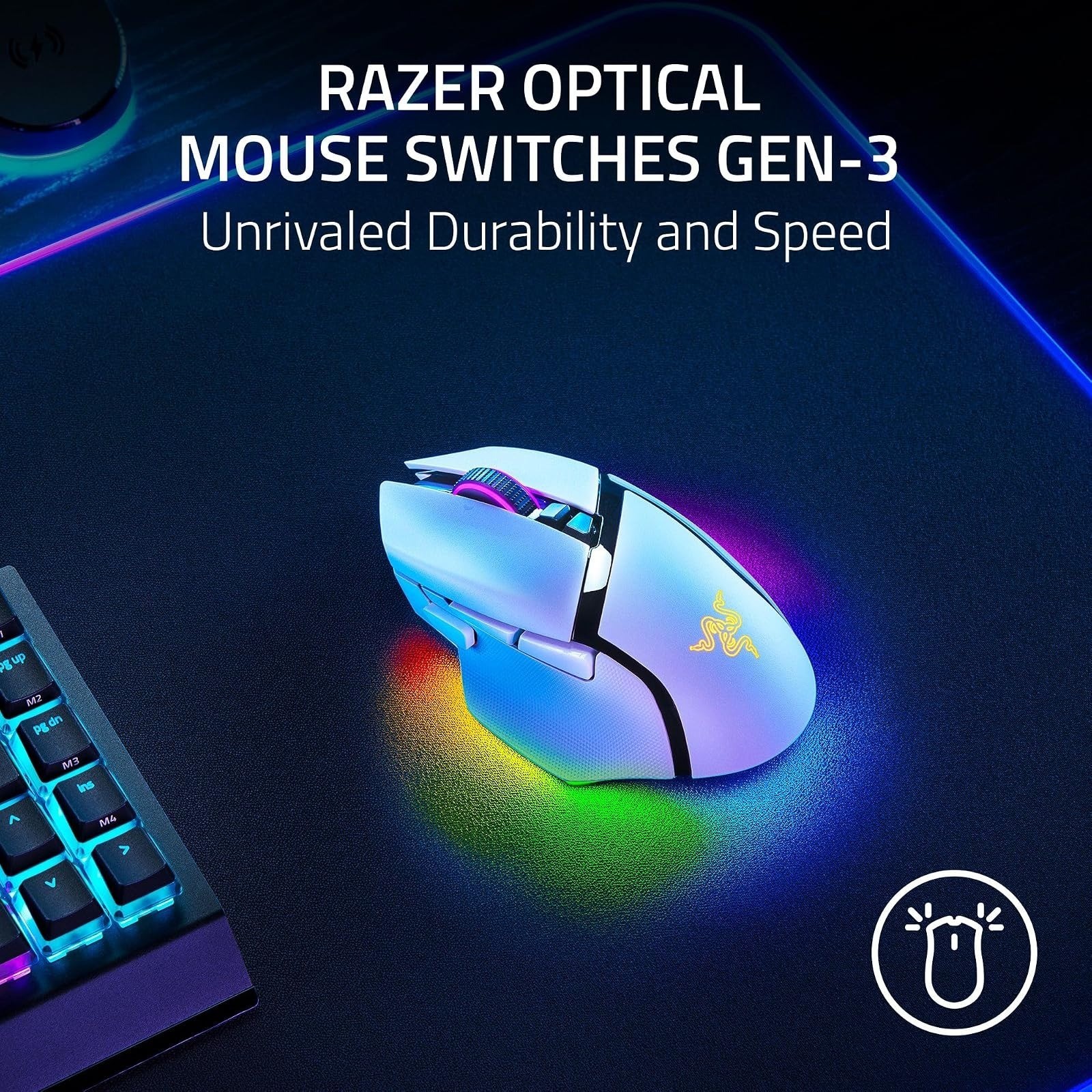 Razer Basilisk V3 Pro Wireless Gaming Mouse – 35K DPI, 140 Hr Battery