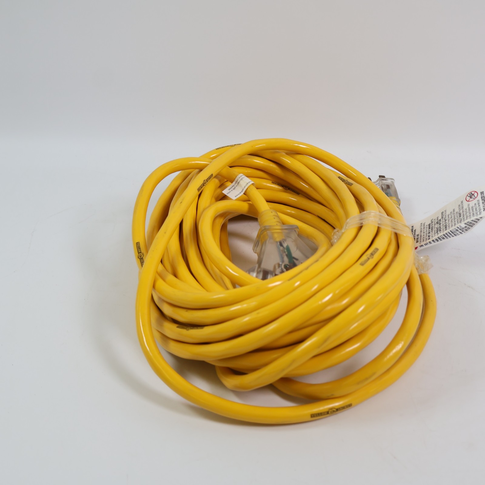 Yellow Jacket 50-ft 12 / 3 Heavy Duty Yellow Outdoor Extension Power Cord