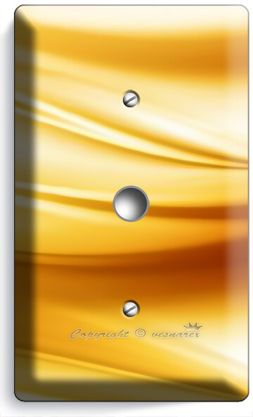 GOLDEN CARAMEL WAWY HUES LIGHT DIMMER CABLE PLATES BEDROOM LIVING ROOM ART DECOR