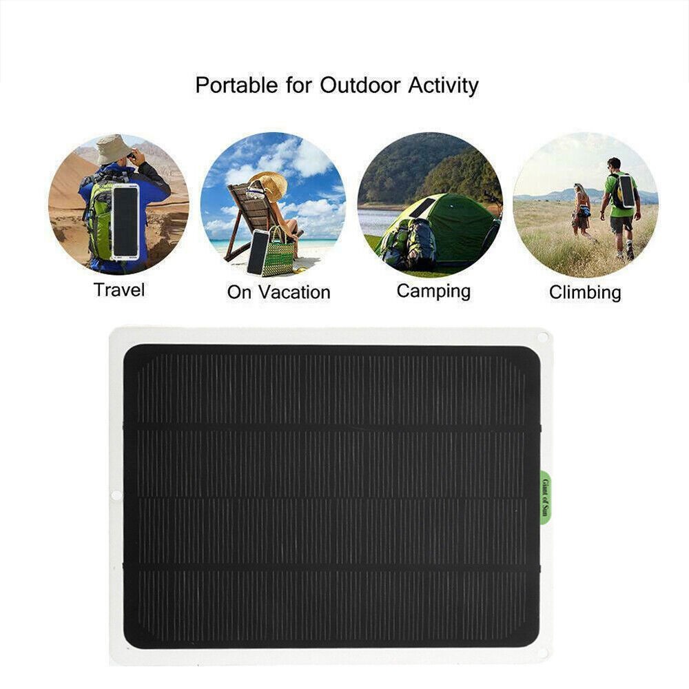 20W 12V Solar Panel Trickle Charger for Car, RV, Marine, Camper and Trailer Blue