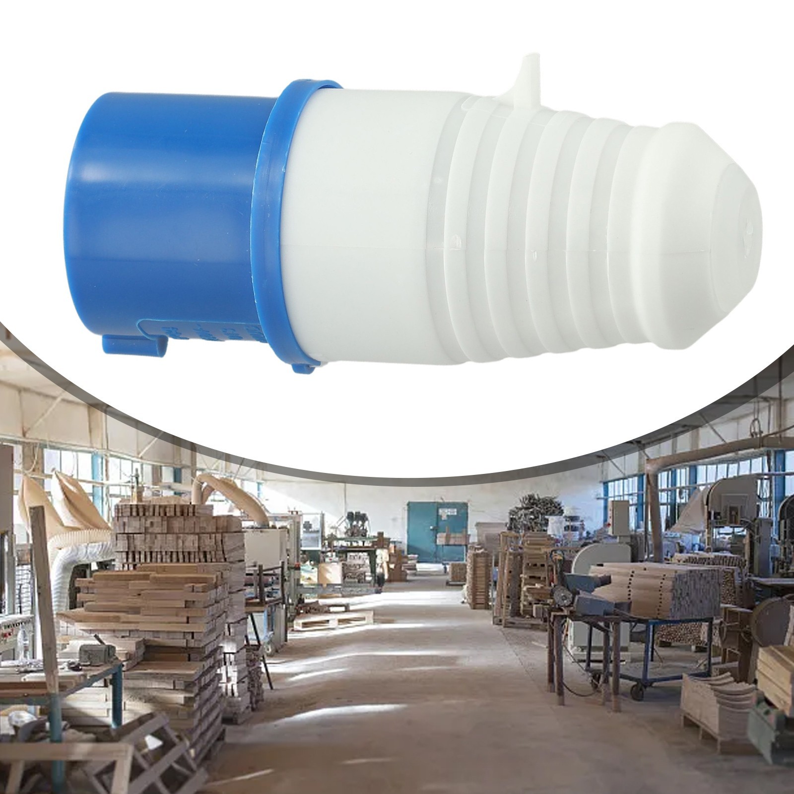 Blue 16A 3 PIN-SOCKET 240V 2P&E Site IP44 Blue Industrial Male Female UK SELLER