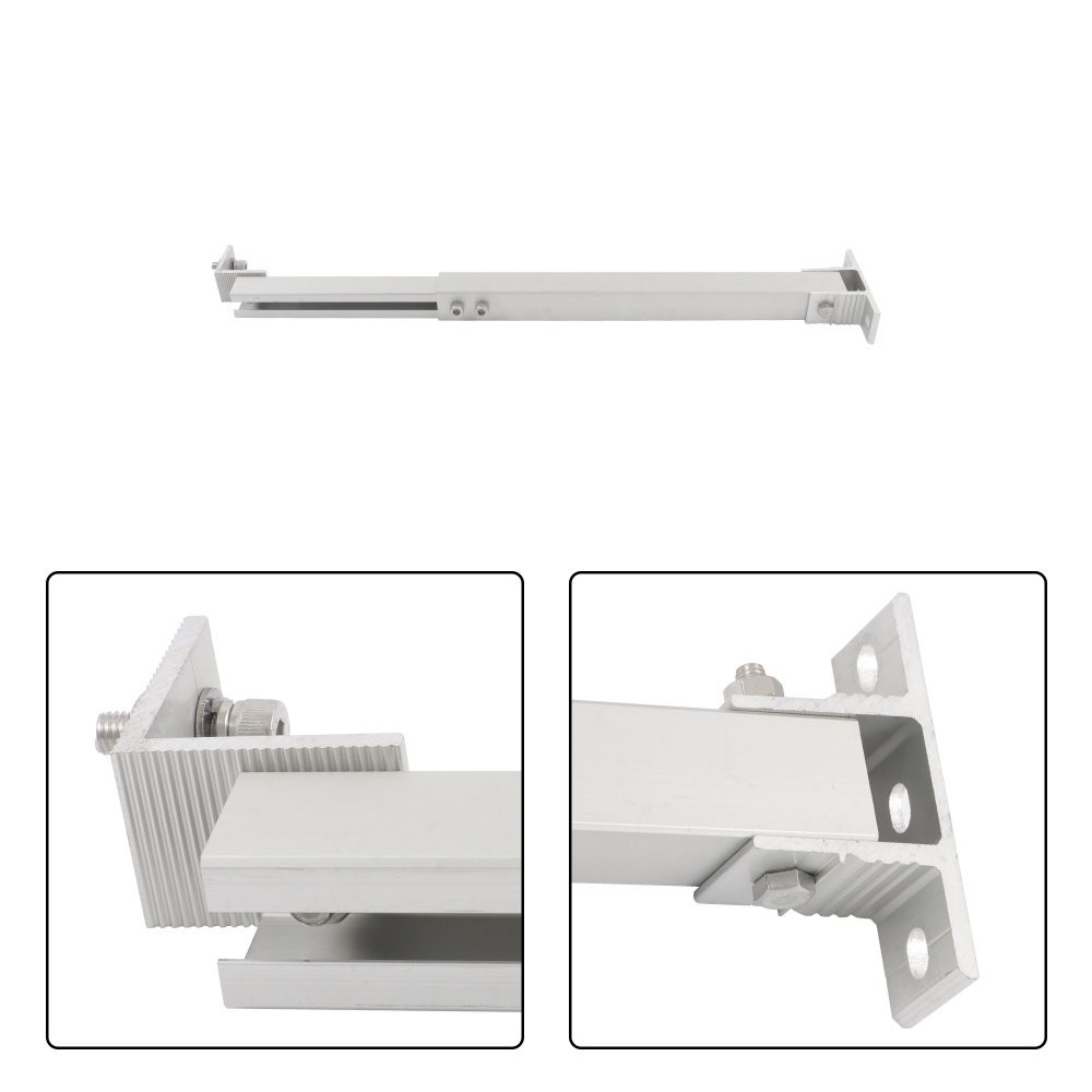 2 Set Adjustable Solar Panel Tilt Mount Brackets Aluminum Alloy Mounting Bracket