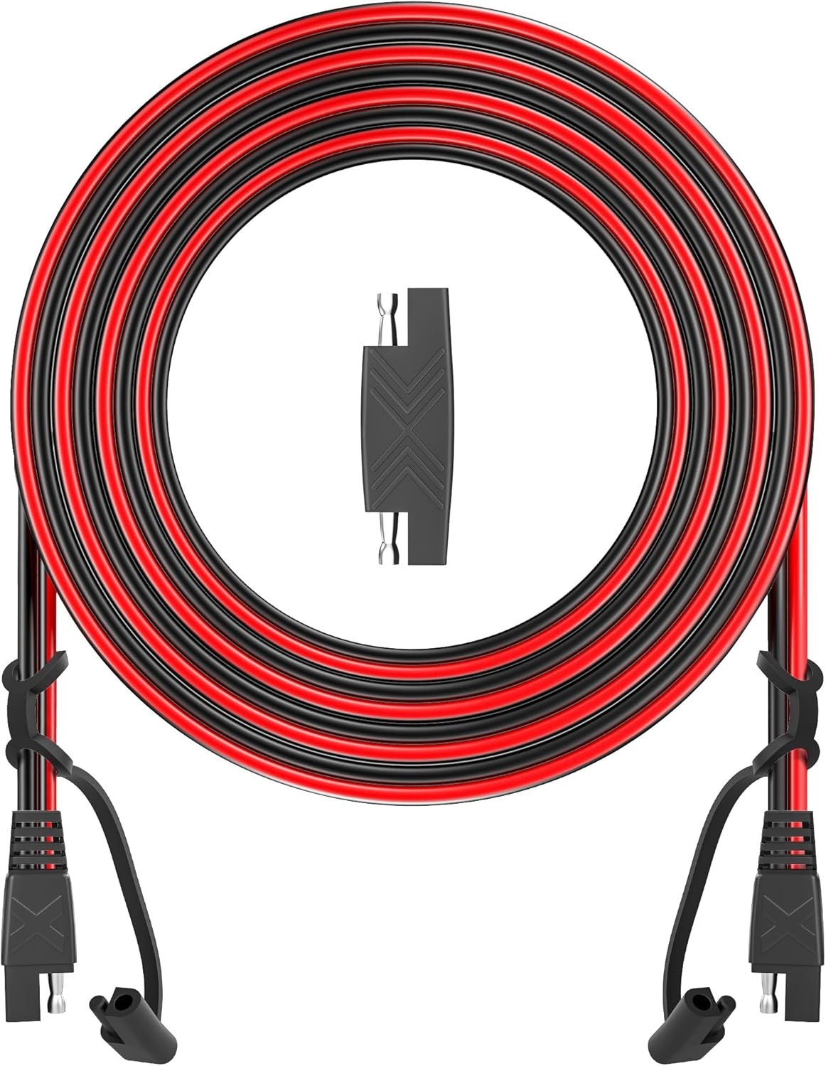 12FT Heavy-Duty SAE Extension Cable with Protection Cap – Dust & Water Resistant