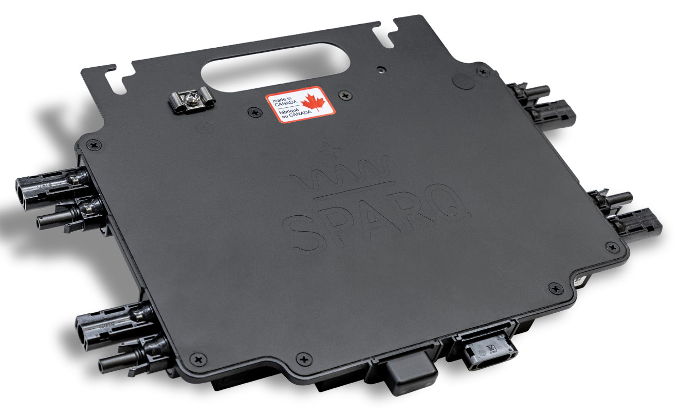Sparq Q1200 Grid-Tied Quad Input 12.1kW Microinverter Kit w/ Gateway and Cabling