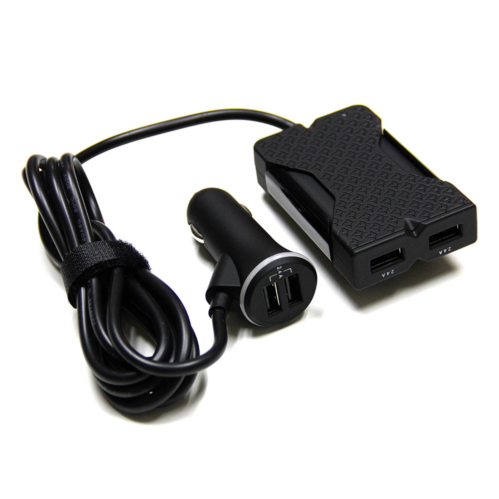 MaximalPower 4 USB Ports Passenger Car Charger for Both Front and Back Seat