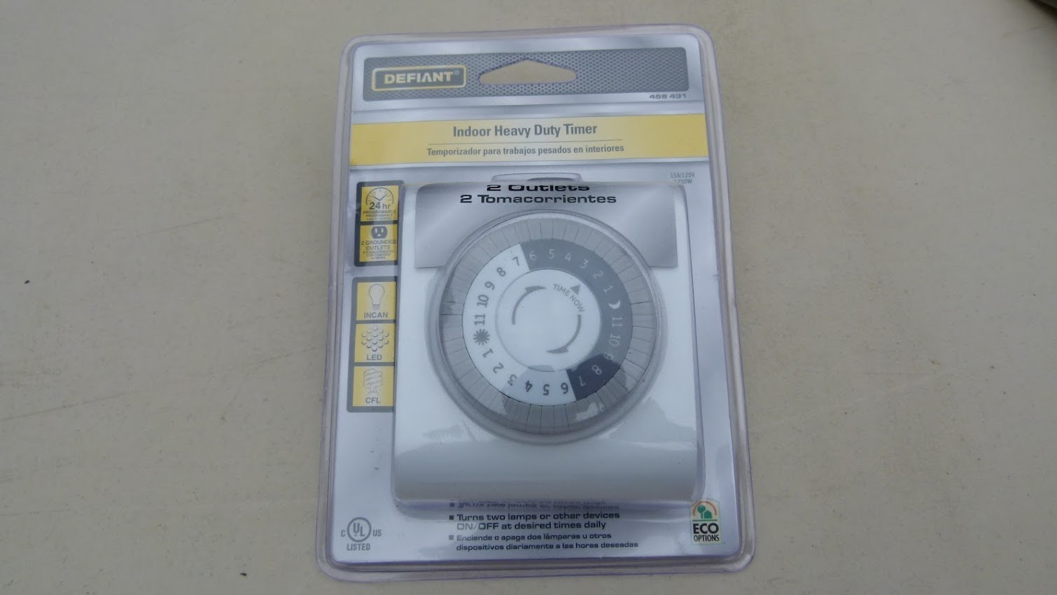 Lot of 3 – Timers: 2 pcs – Defiant Indoor Heavy Duty, 1 pcs – Utilitech Timer