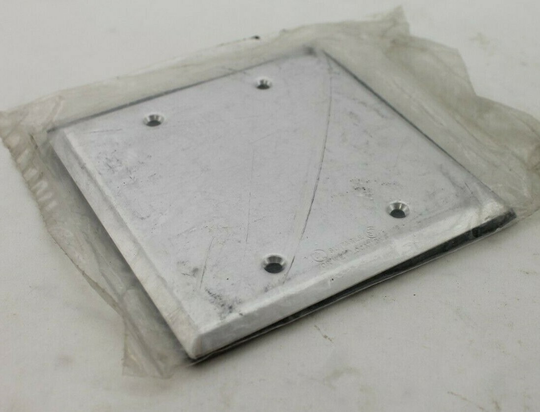Unbranded Steel 2-Gang Blank Cover (Lot of 2)