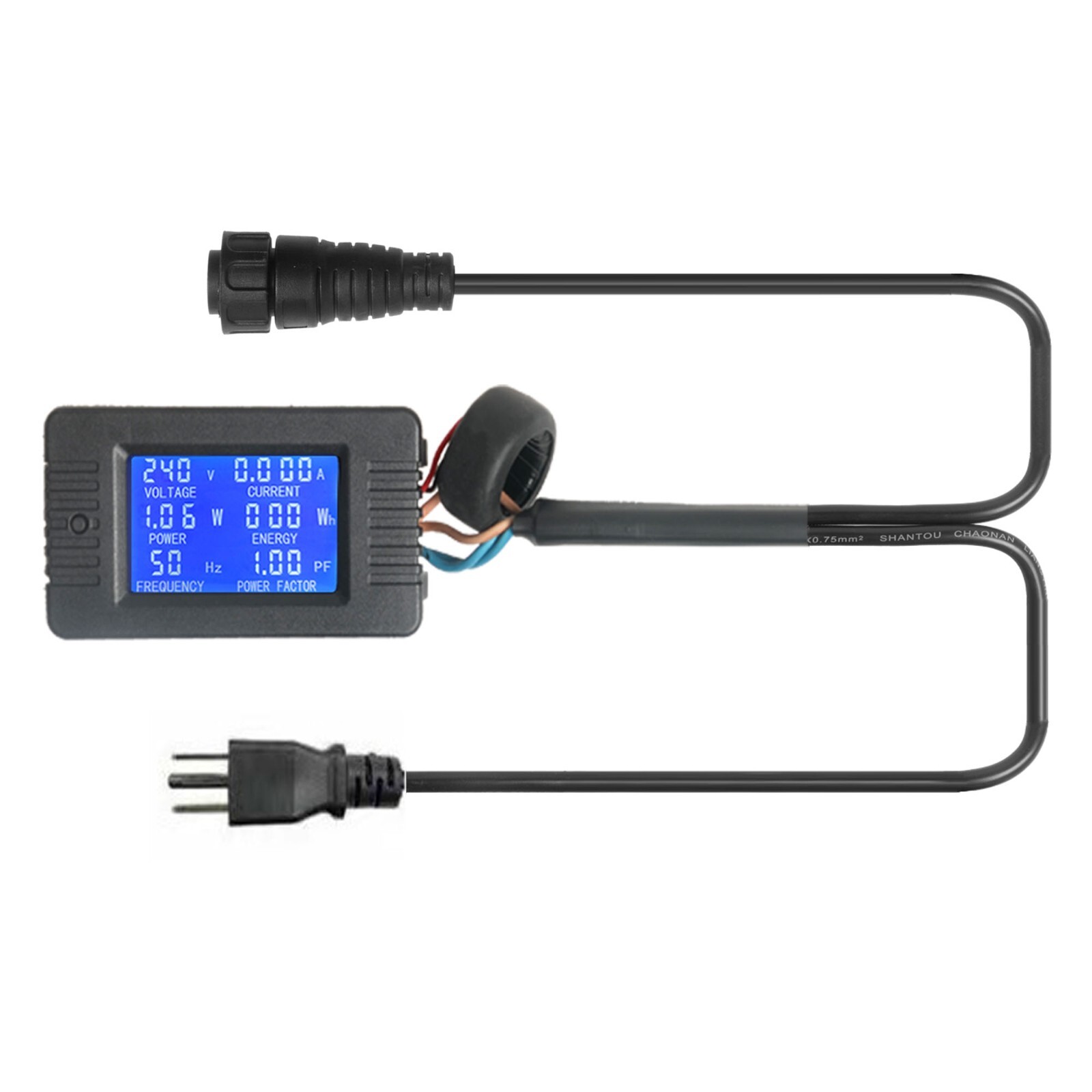 Waterproof Grid Tie Inverter LCD Display Meter AC Cable Remote Meter LCD Line US