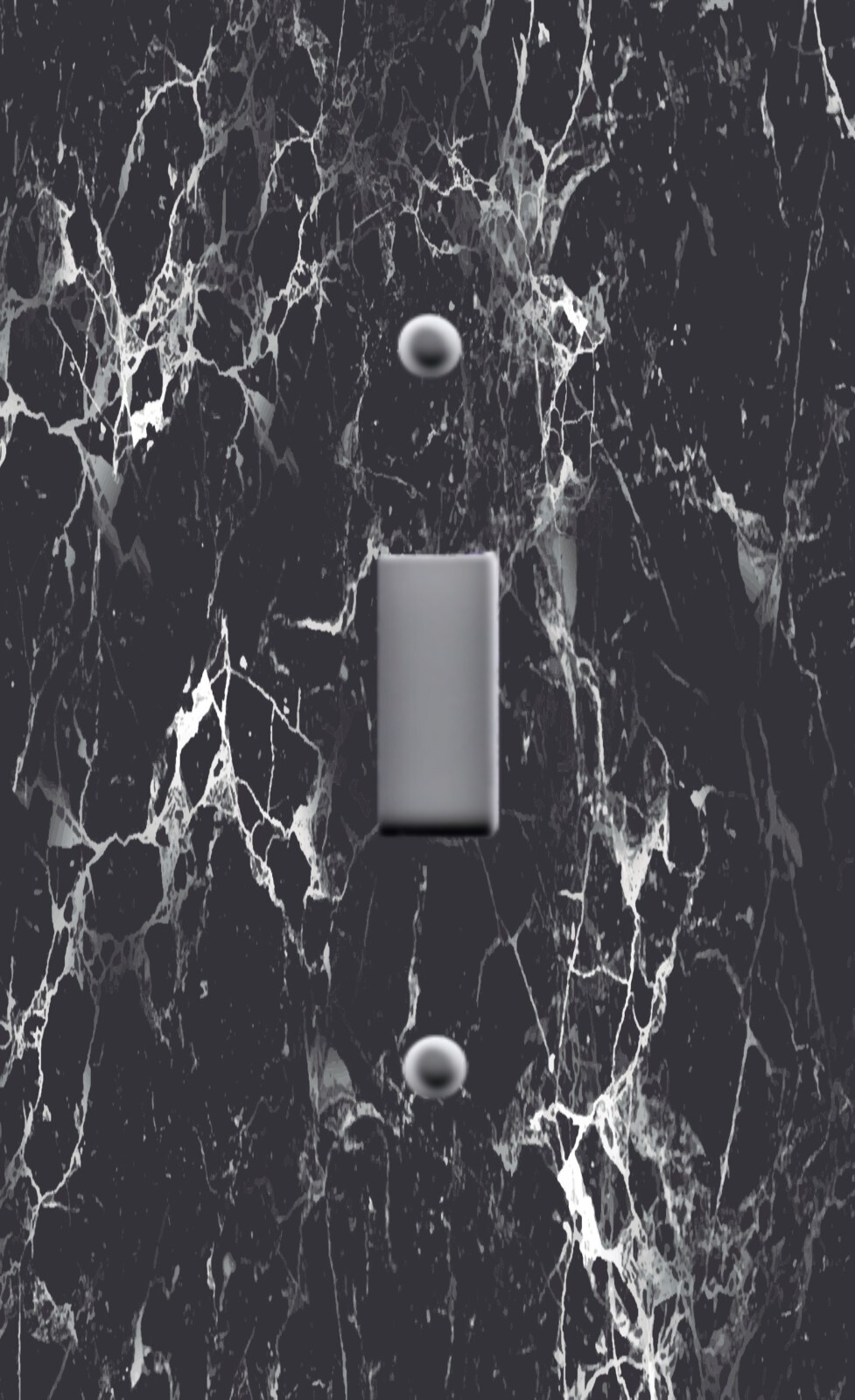 MARBLE GRANITE BLACK WHITE GRAY ELEGANT Image on Light Switch Wallplate Outlets