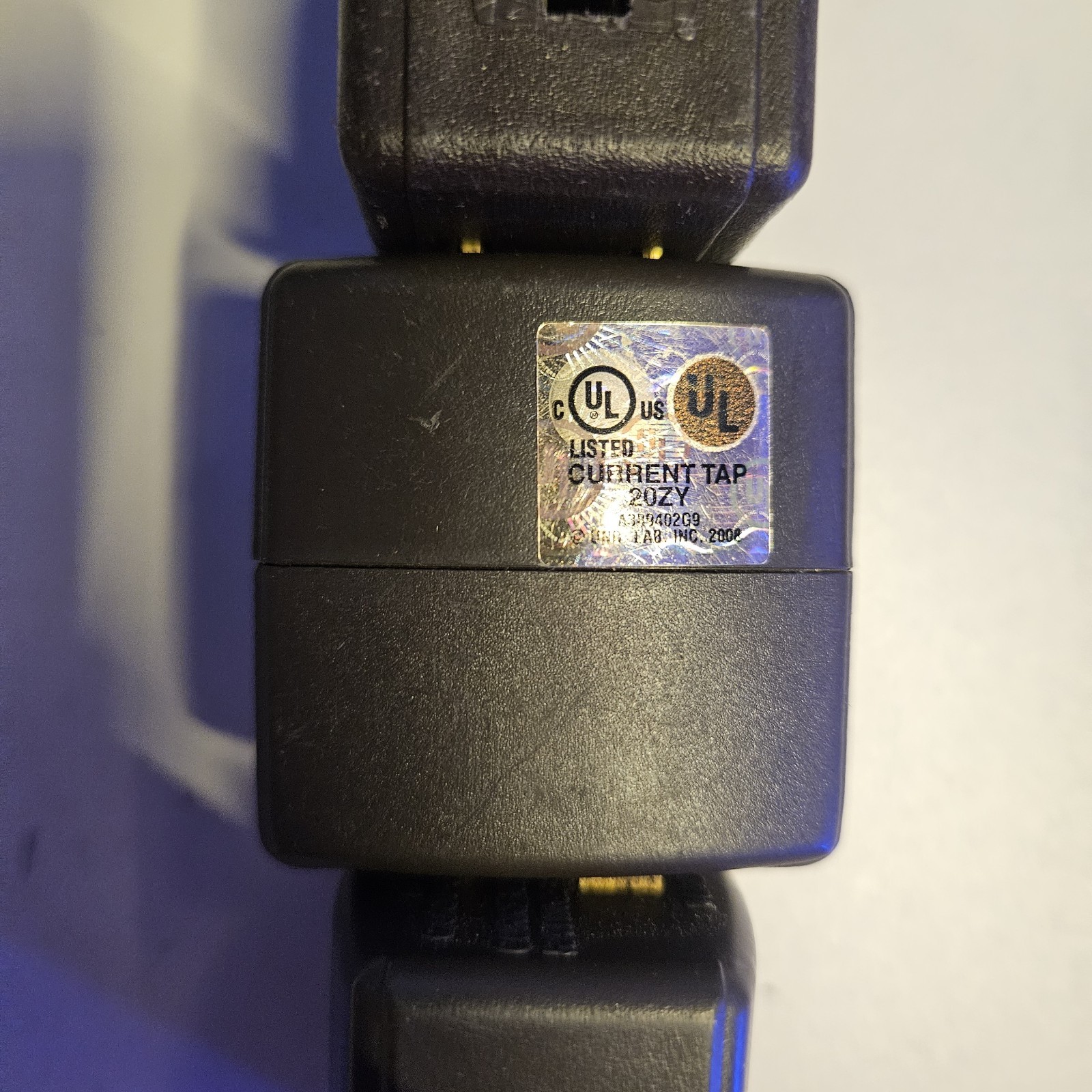 3 Outlet Wall Adapter UL Listed 3 Outlet Power Cube Tap, 3-Prong 1 Pack Black