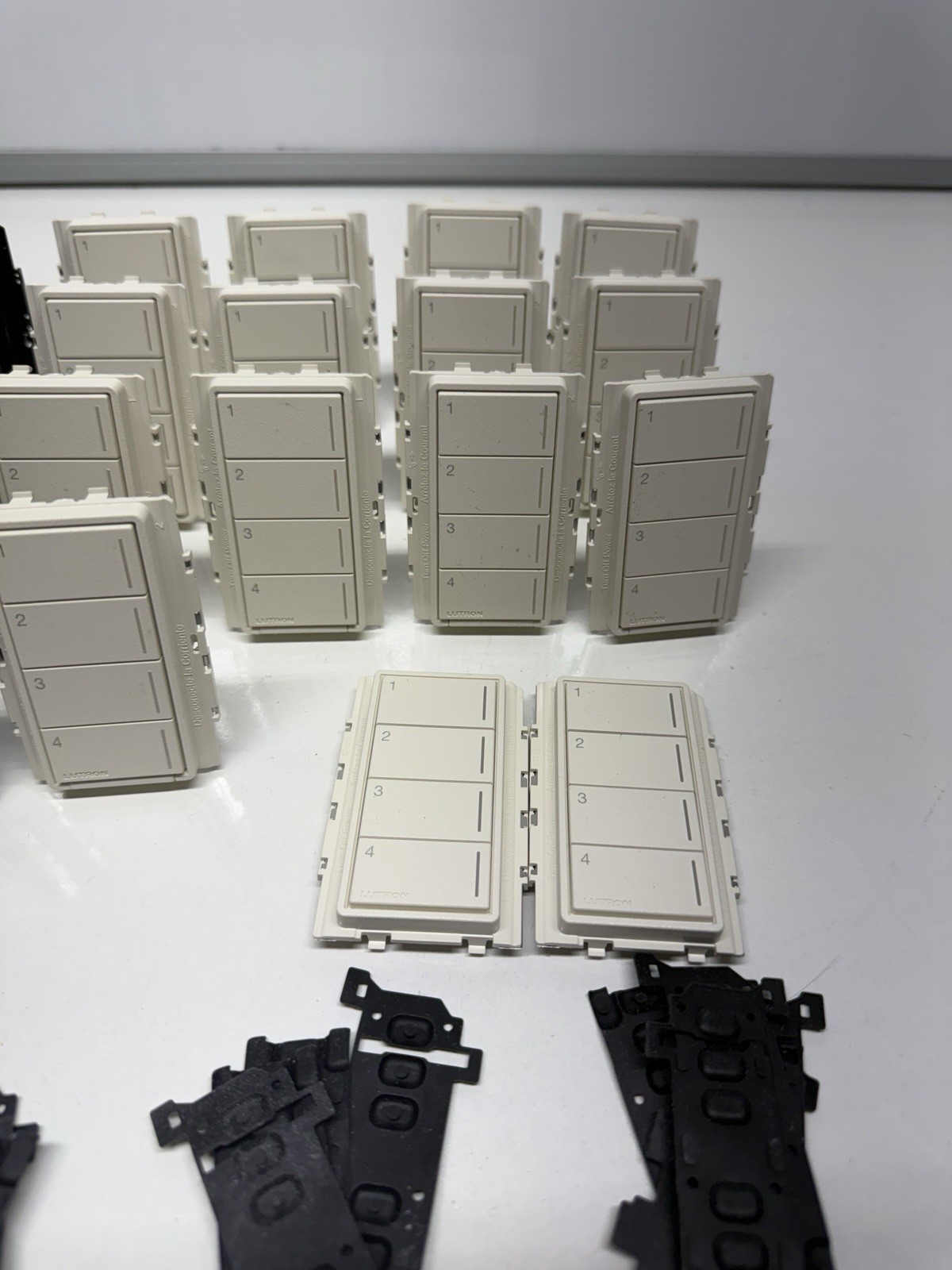 Lutron Hybrid Keypad Button Kit White, Off White, Black, Gray Lutron Keypad