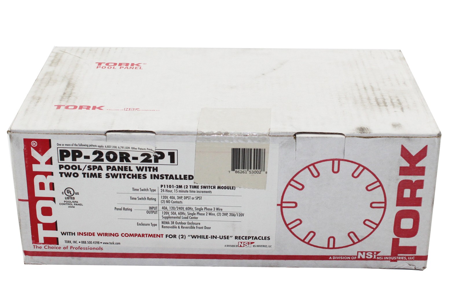 TORK NSI POOL SPA LIGHTING DUAL TIMER POWER SUB ELECTRICAL PANEL PP-20R-2P1