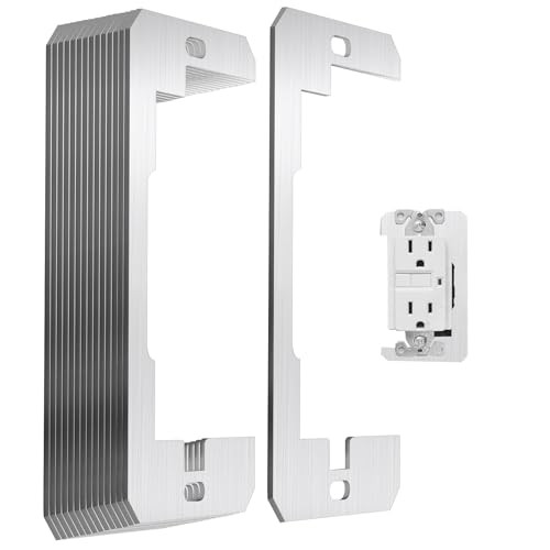 Metal Flush Fit Leveling Plate Wall Spacer for Wall Repair and Loose 15 Piece