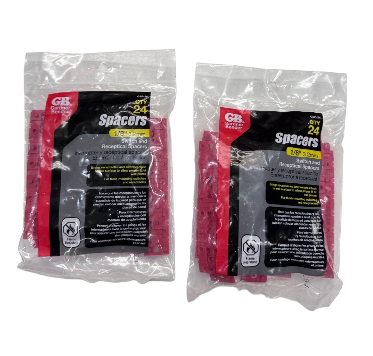 Gardner Bender GSP-24, 24-Pack Spacers (LOT OF 2 PACKS) **SALE**
