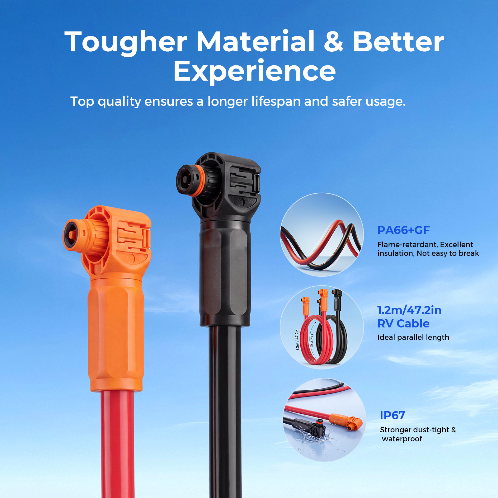 WattCycle 48V 314Ah Battery 16kWh Active Balancing + Dual-Head Parallel Cable