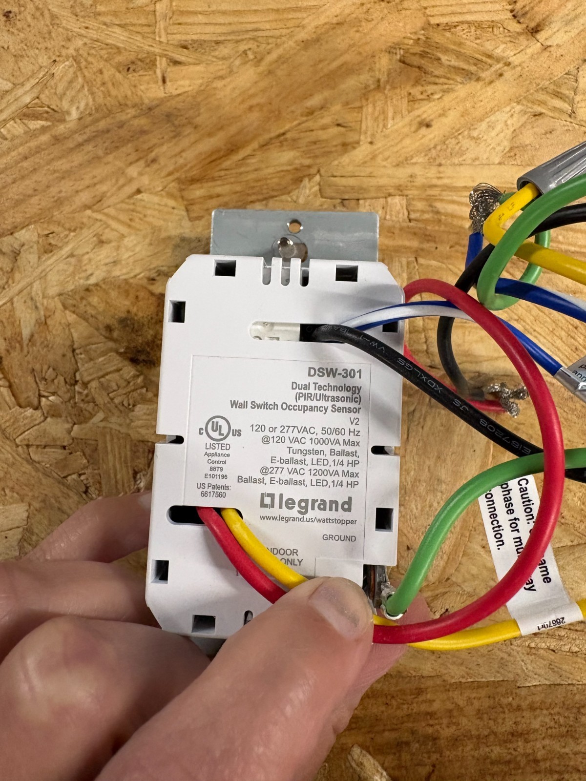 LEGRAND WALL SWITCH OCCUPANCY SENSOR # DSW-301