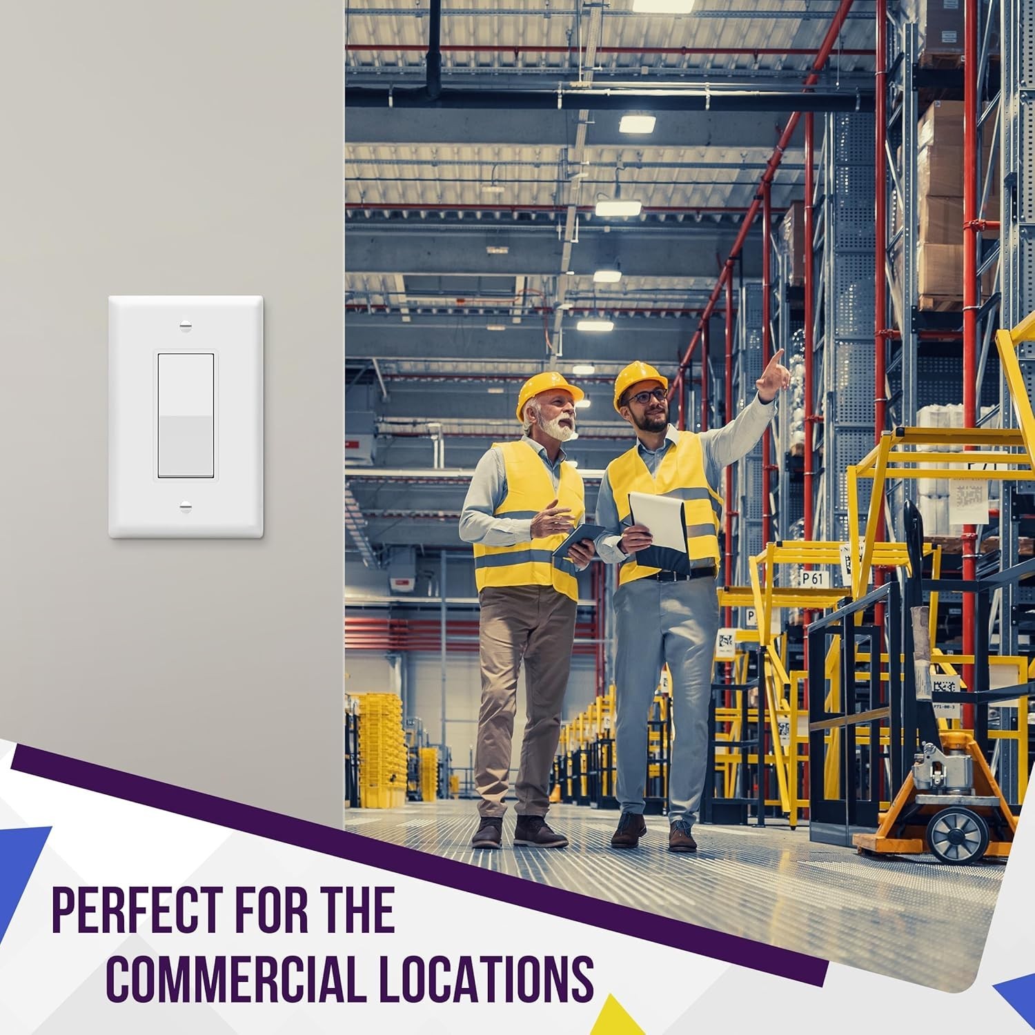 Mid-Size Glossy Decorator Wall Plate – Durable Polycarbonate, 1-Gang Design
