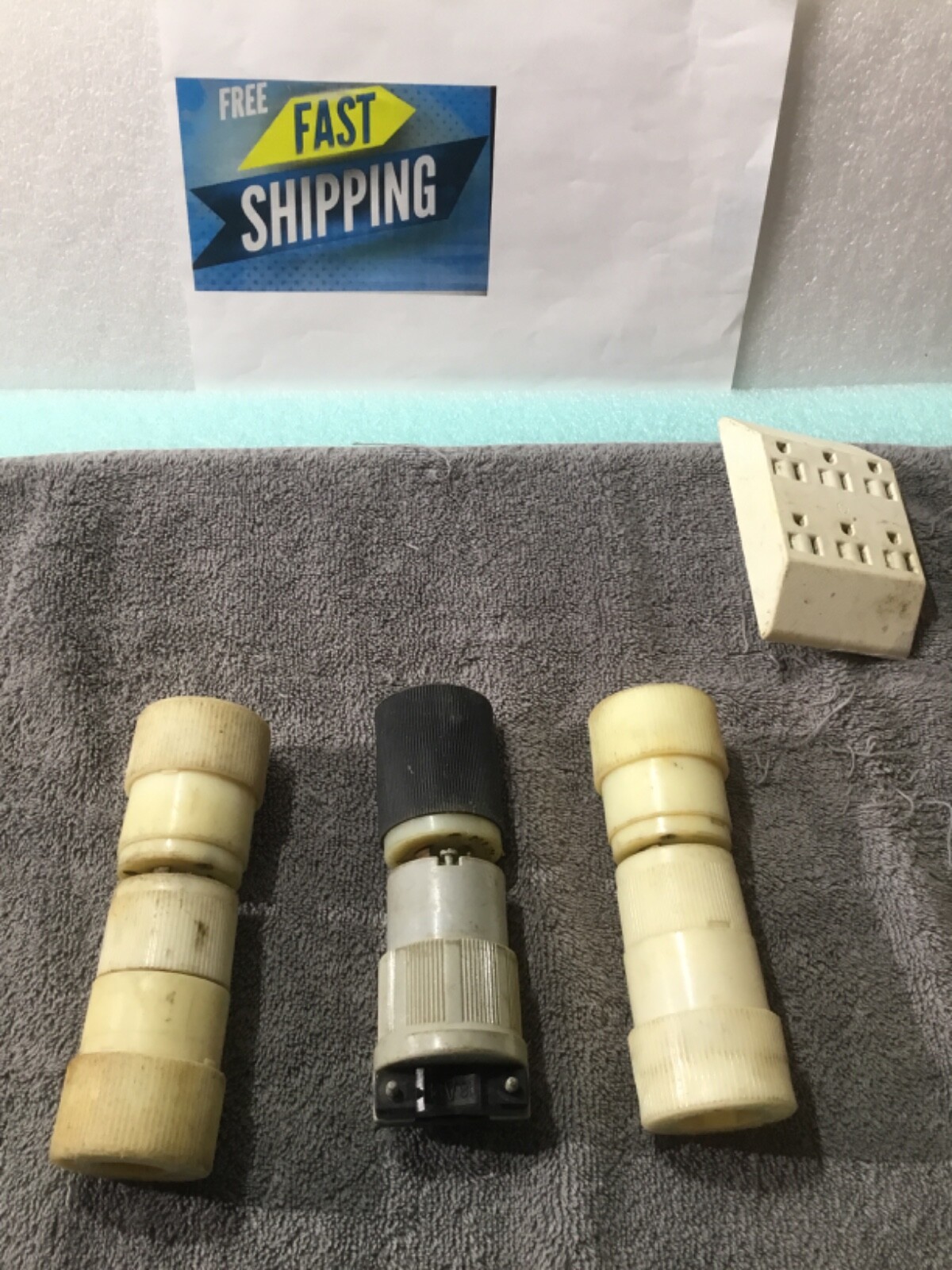 3 Sets of Locking Plugs. Male & Female 2 sets 20 Amp 125 v 1 Set 30 amp 250v