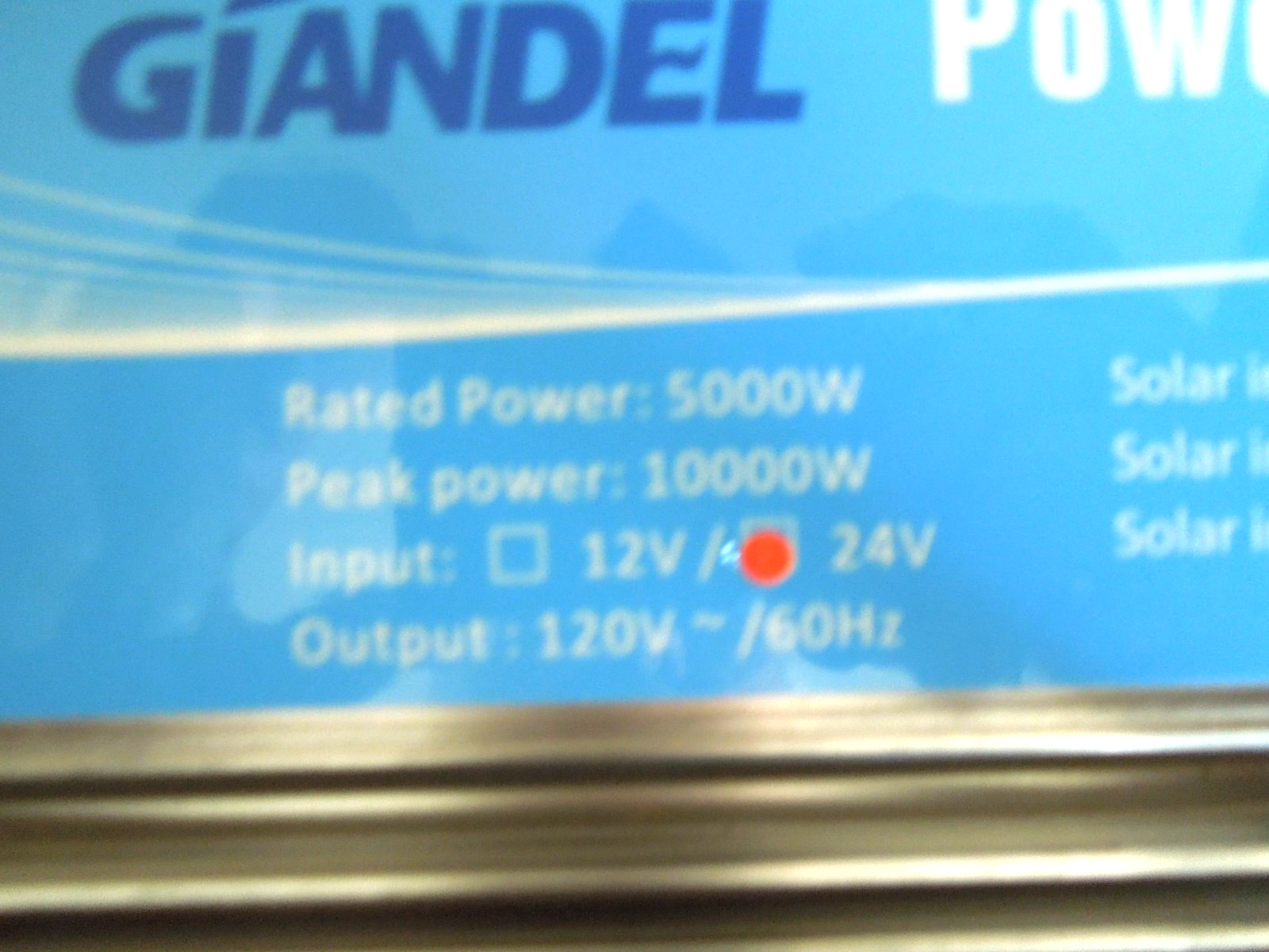 Giandel 5000W/10000W Modified Sine Wave Power Inverter 24V to 110V~120V