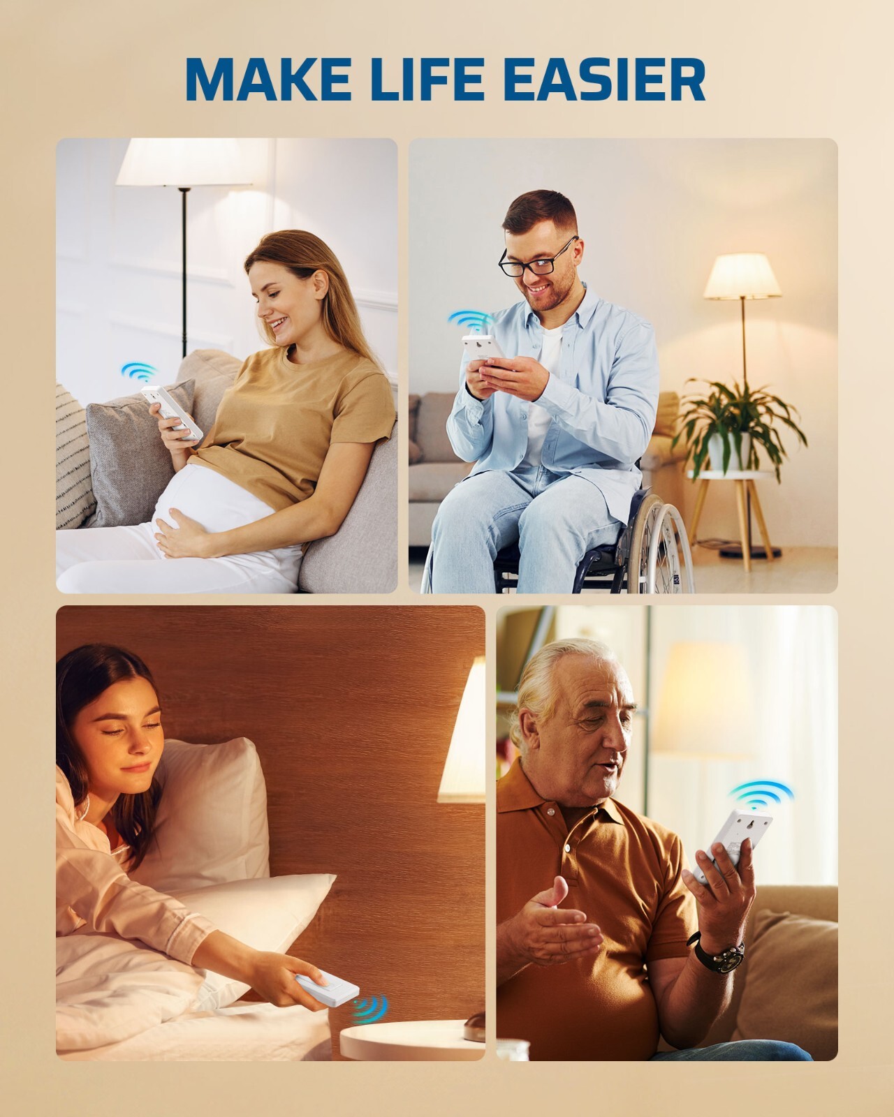 DEWENWILS Wireless Light Switch, Remote Control Outlet Switch for Lamps, Lights,
