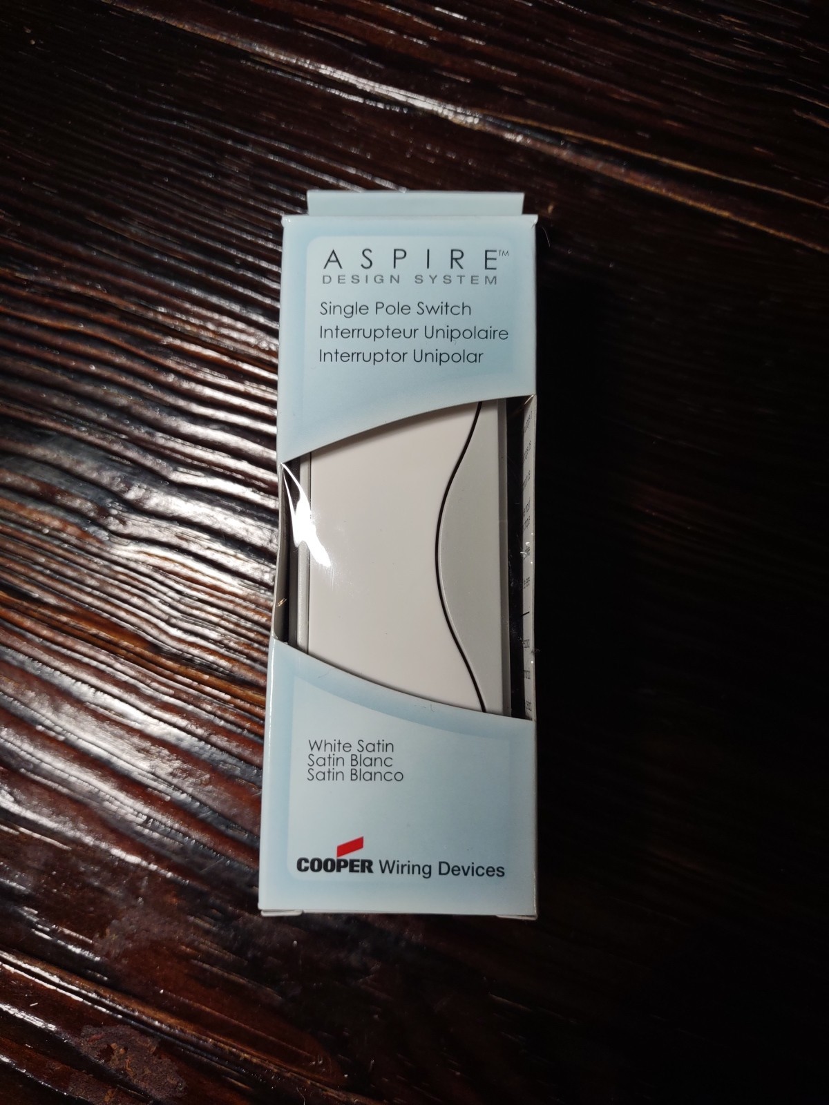 💥COOPER 9501WS ASPIRE 15A 120/277VAC Single Pole Switch – WHITE SATIN