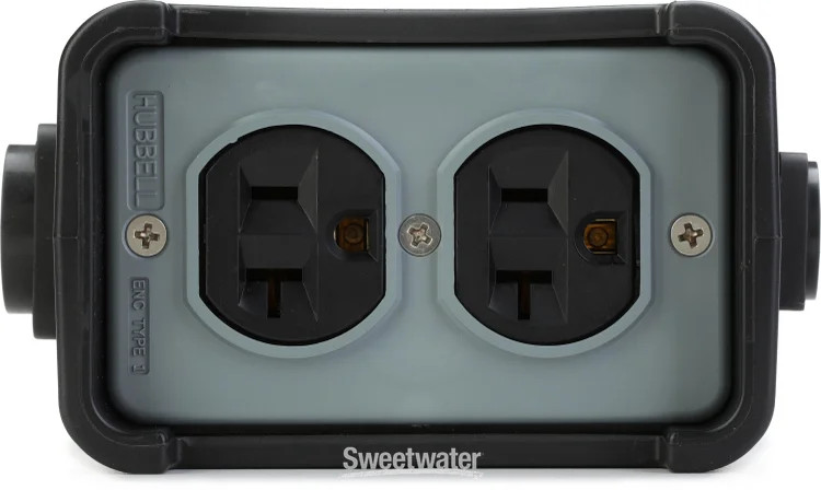 Pro Co ACPT1POBTAPA-F2 True1-in Loop-thru Dual Duplex Portable Outlet Box