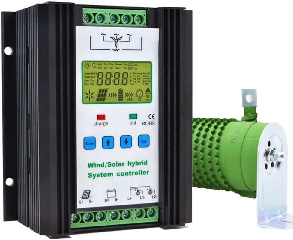 Wind Solar Hybrid Charge Controller with LCD Display 3000W,24V/48V Automatic Win