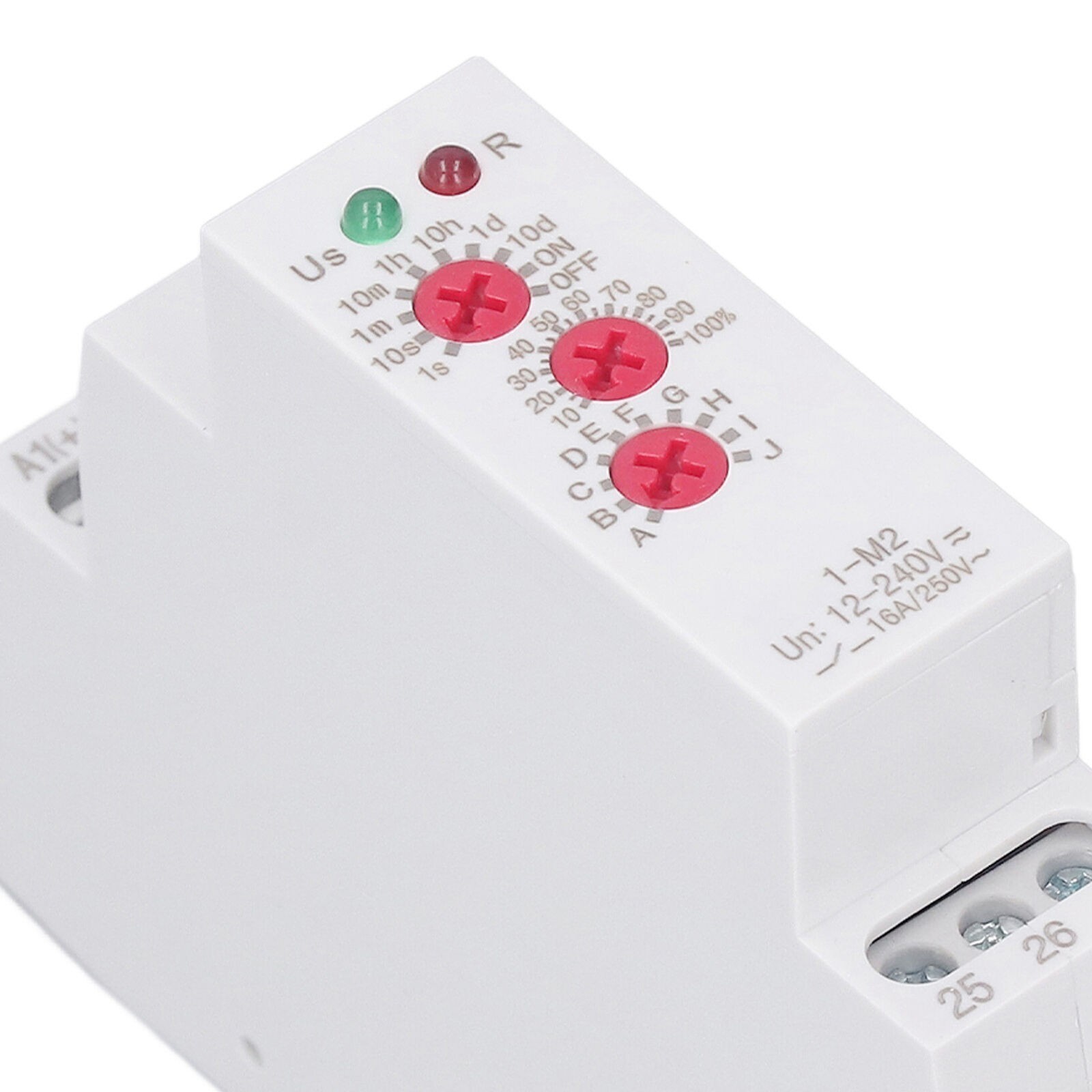 Time Relay Multifunctional Normally Open DIN Rail Delay Timer Switch AC DC