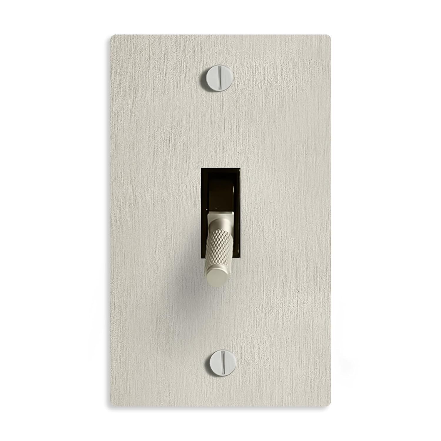 SELECT 1-Gang Solid Brass Toggle Switch, Satin Nickel Finish, 15A 120V AC Wal…