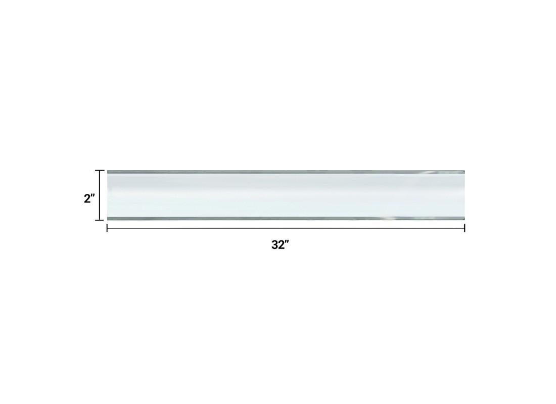 FHC BVM2S2X32 2″ x 32″ 2-Sided Beveled Clear Glass Mirror 7379 – pack of 4