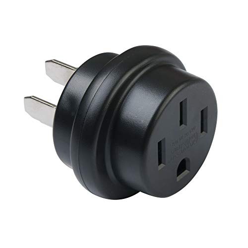50AXP Extension Plug, Black/Silver, 50 Amp