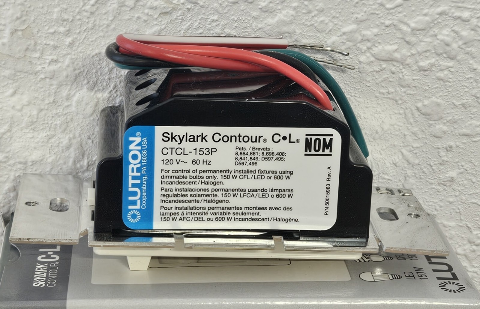 Lutron CTCL-153P-LA Single Pole 3-Way Dimmer for Dimmable LED/CFL Bulbs