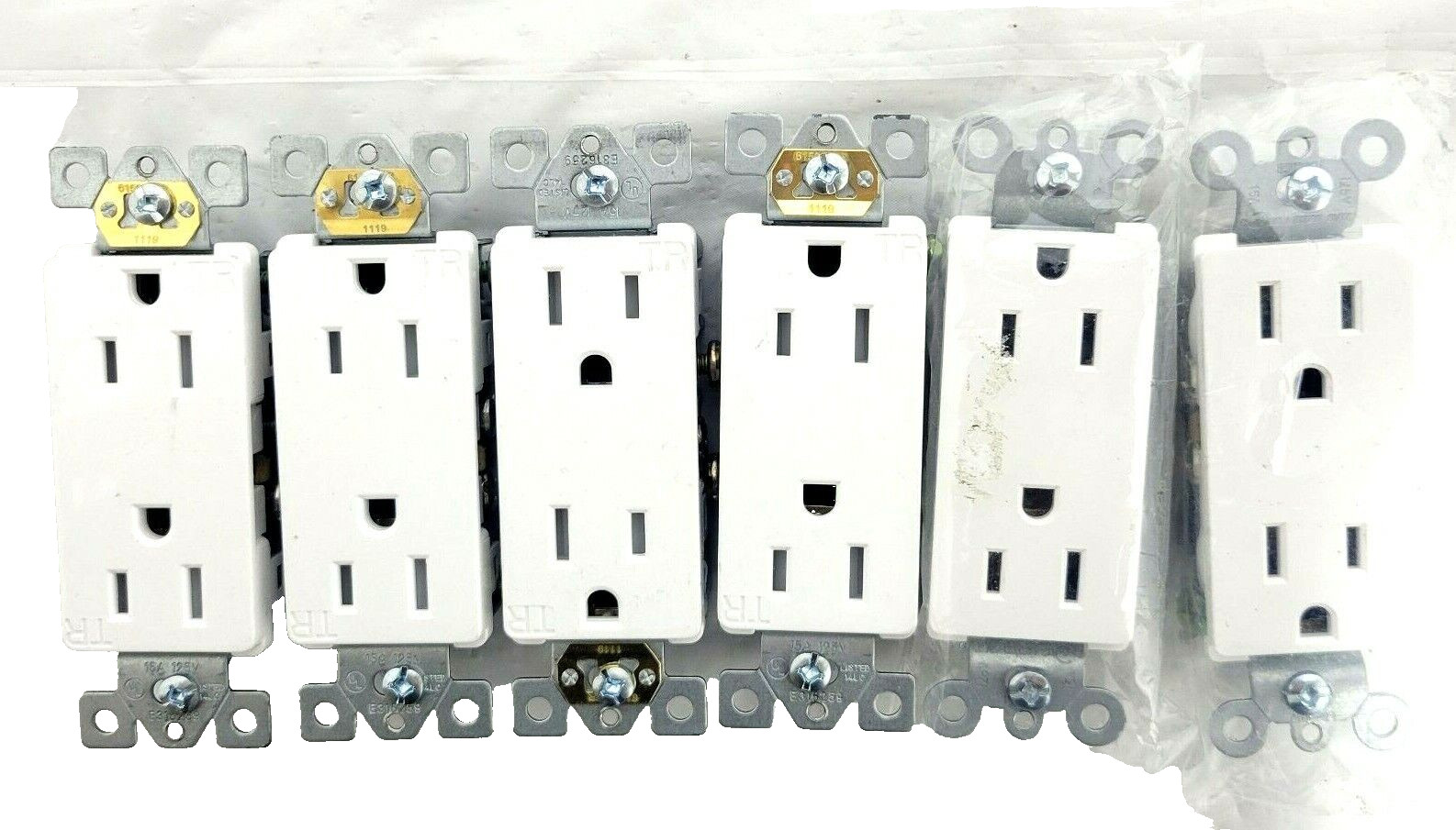LOT OF 6 – Home Wall Outlet Electrical Outlet Home House Outlet 125V