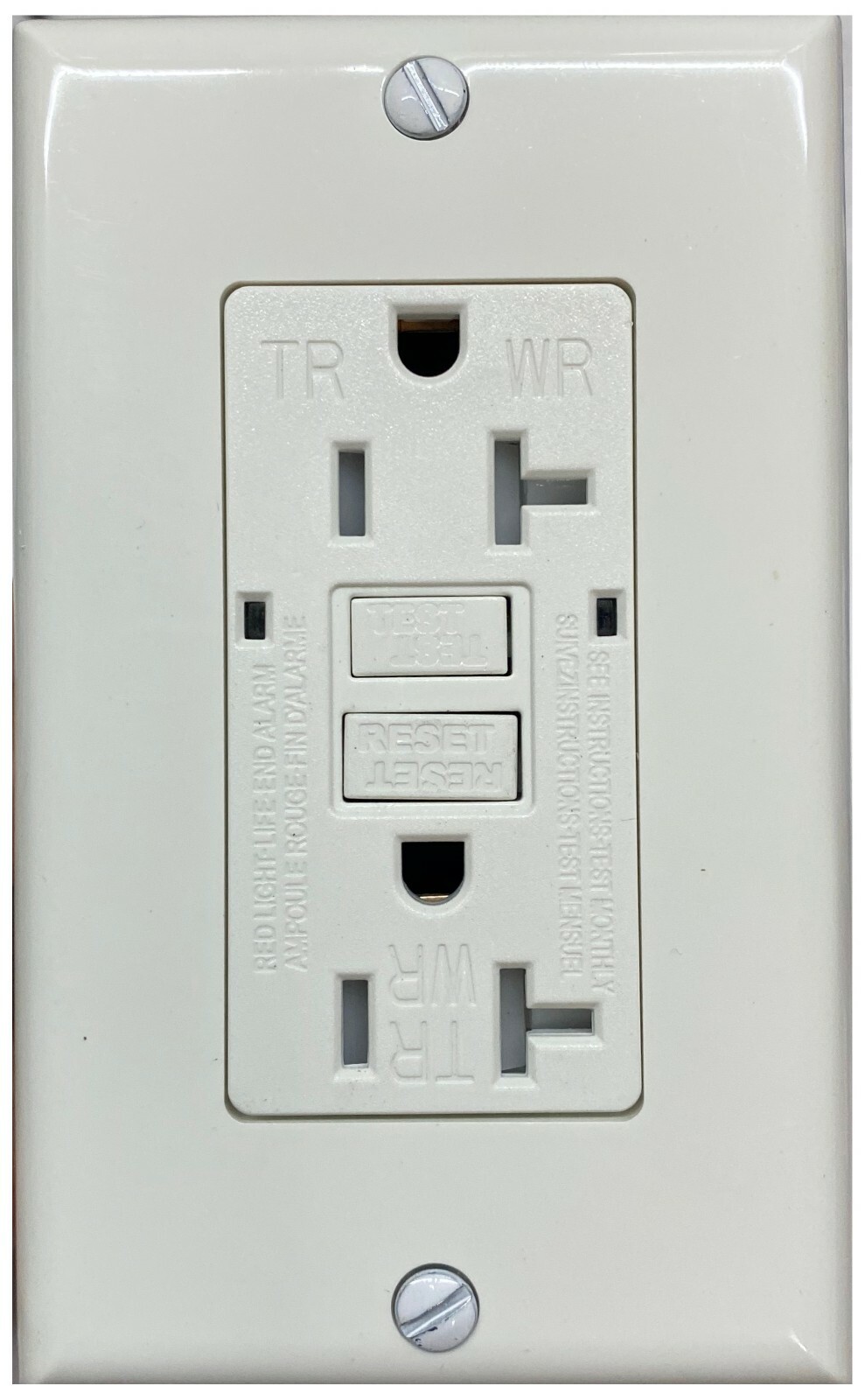15A 20A GFCI Tamper Weather Resistant UL2015 Self Test UL943 White