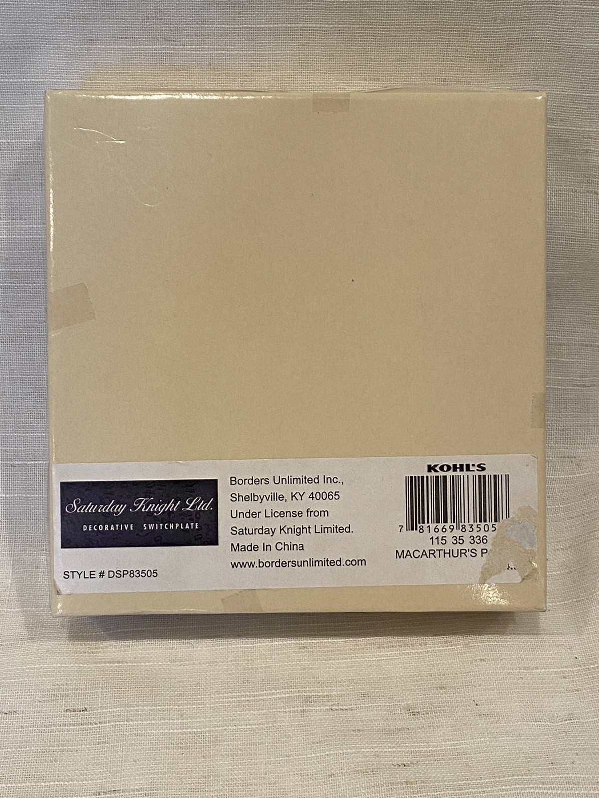NEW Floral Double Switchplate Borders Unlimited Inc Sealed
