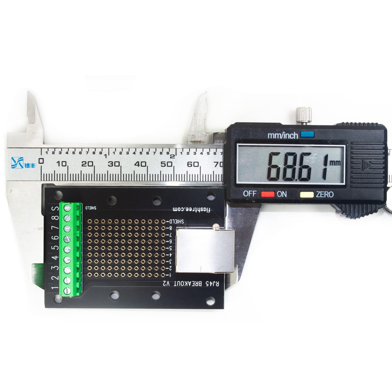 RJ45 Ethernet Connector 8-Pin Breakout Board 8P8C 3.81mm Terminal Blocks