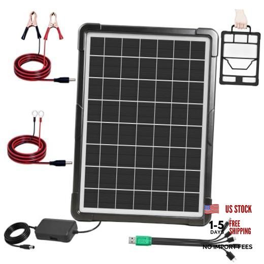 20W Hybrid Solar Battery Charger & Maintainer 12V + USB Hub Kit hybird panel 01