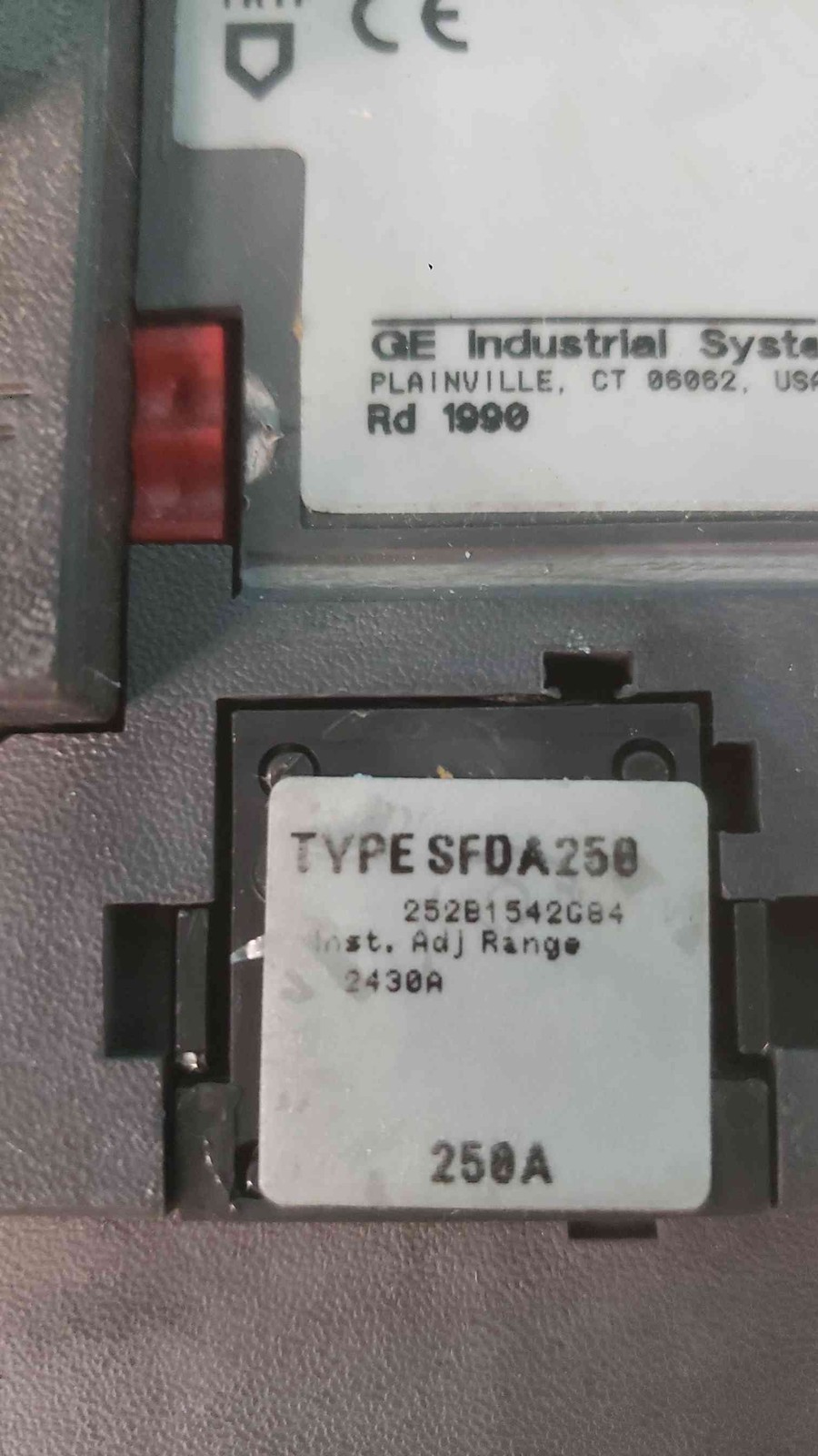 GE Spectra RMS SFDA36AN0250 Molded Case Switch 250A 3P 600V with SFDA250 Rating