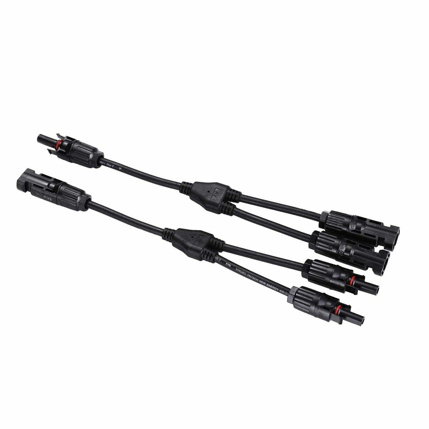 BY A pair of photovoltaic connectors solar Y-shaped cable busbar fireproof