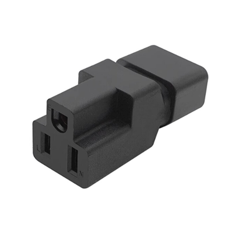 1-5 Pack IEC 320 C14 Male to Nema 5-15R Female Power Plug Adapters Converter