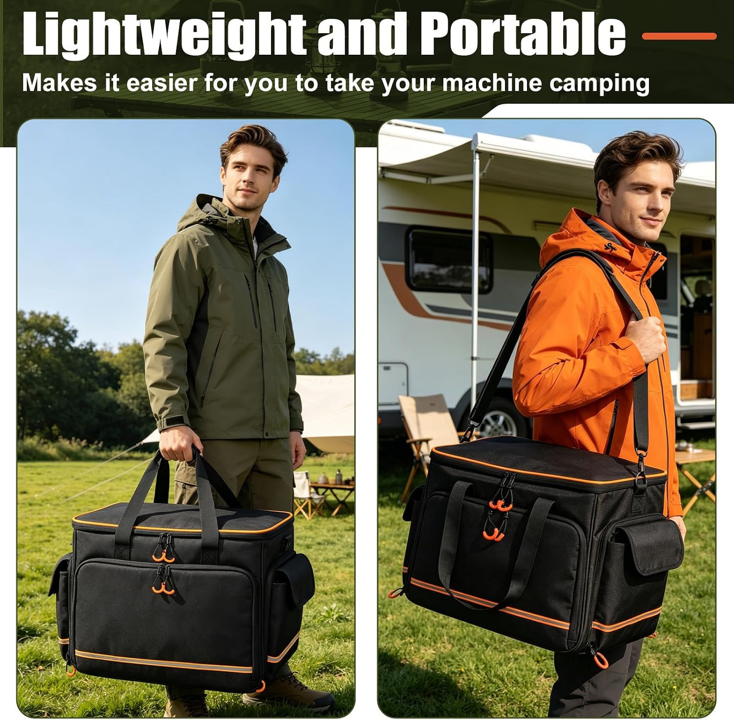 Portable Power Station Bag Compatible with Jackery Explorer 2000 V2, Features Ch