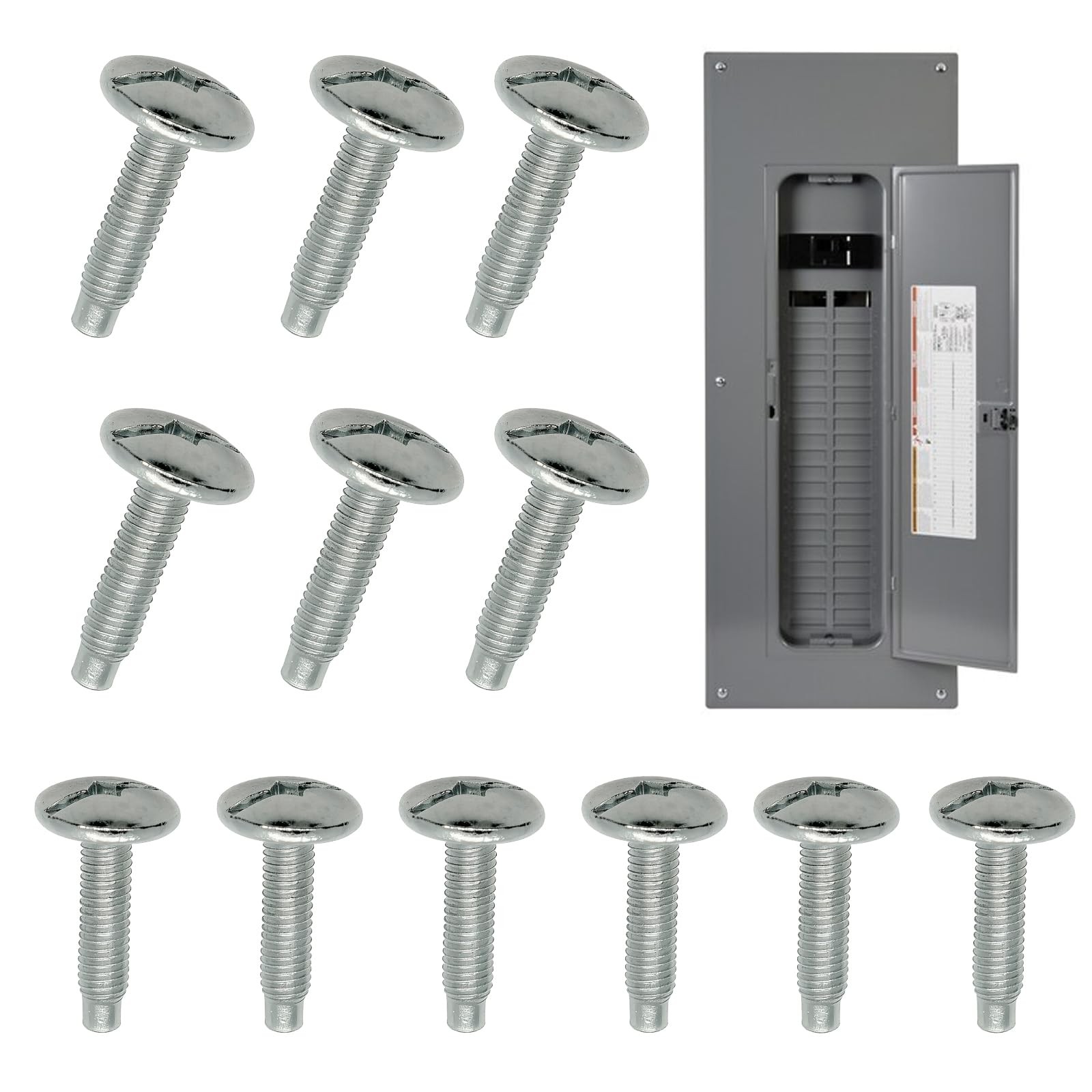 12Pcs Load Center Cover Screws Electrical Panel Screws Replacement for Square D